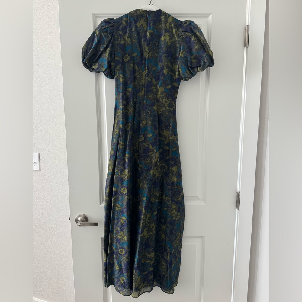 SIR. The Label Valerio Keyhole Maxi Dress Jardin Silk Floral - Picture 4 of 6